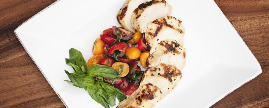 Grilled Chicken with Heirloom Tomato Salsa