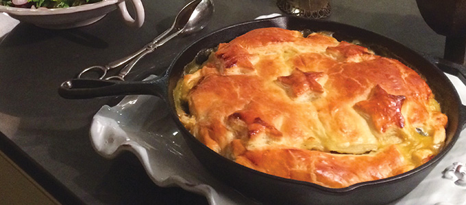 Skillet Pot Pie with Butternut & Kale
