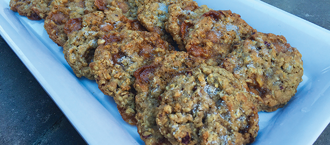 Salty Caramel & Pecan Oatmeal Cookies