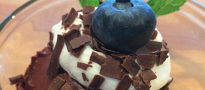 Minty Chocolate Beet Pudding